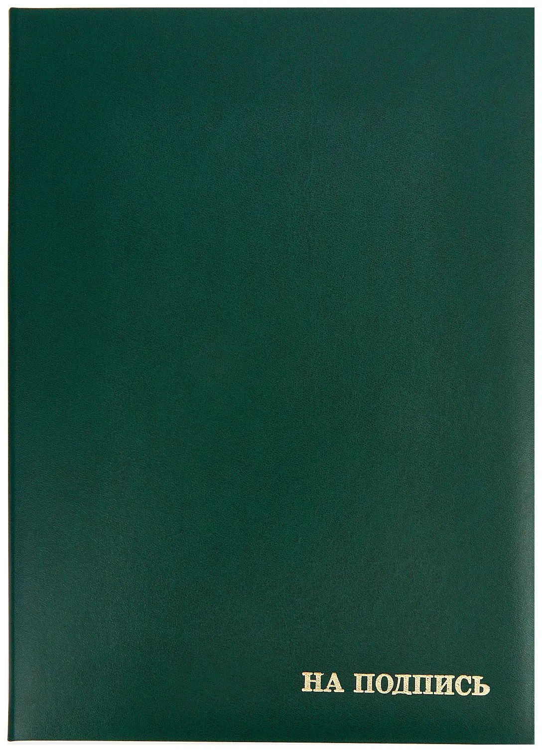 Папка адресная бумвинил А4 (пухлая) "На подпись" зеленый с разводами