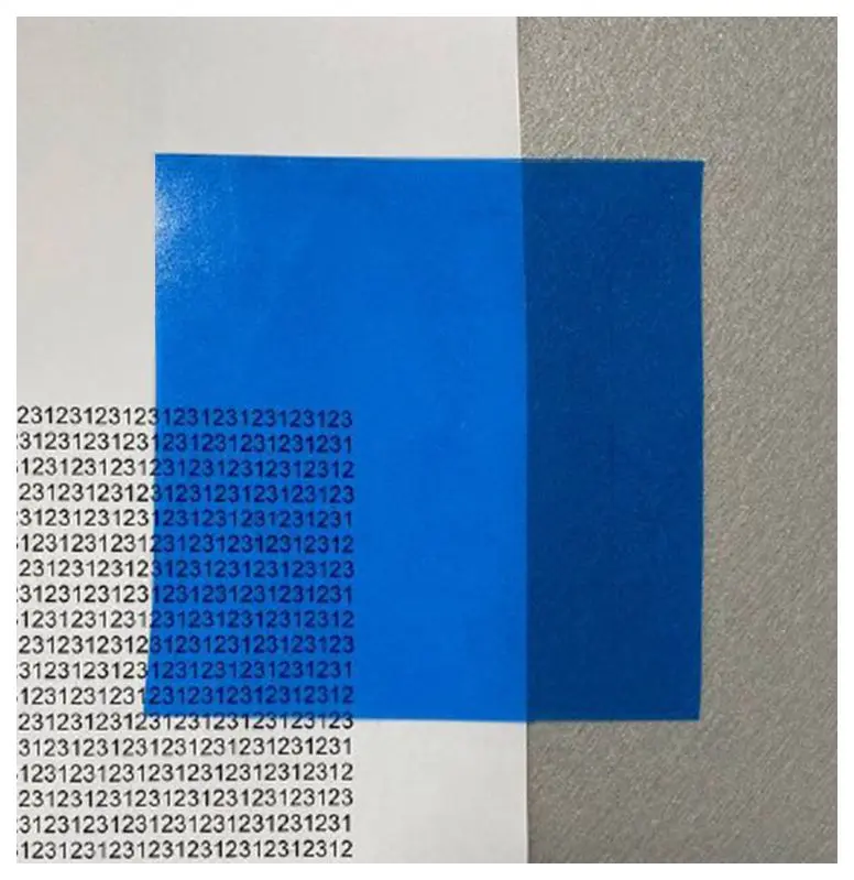 Пленка ПВХ 0,5 (600х60) матовая синяя