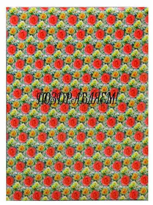 Папка адресная ламинированная А4 (пухлая) "Поздравляем" Летний день