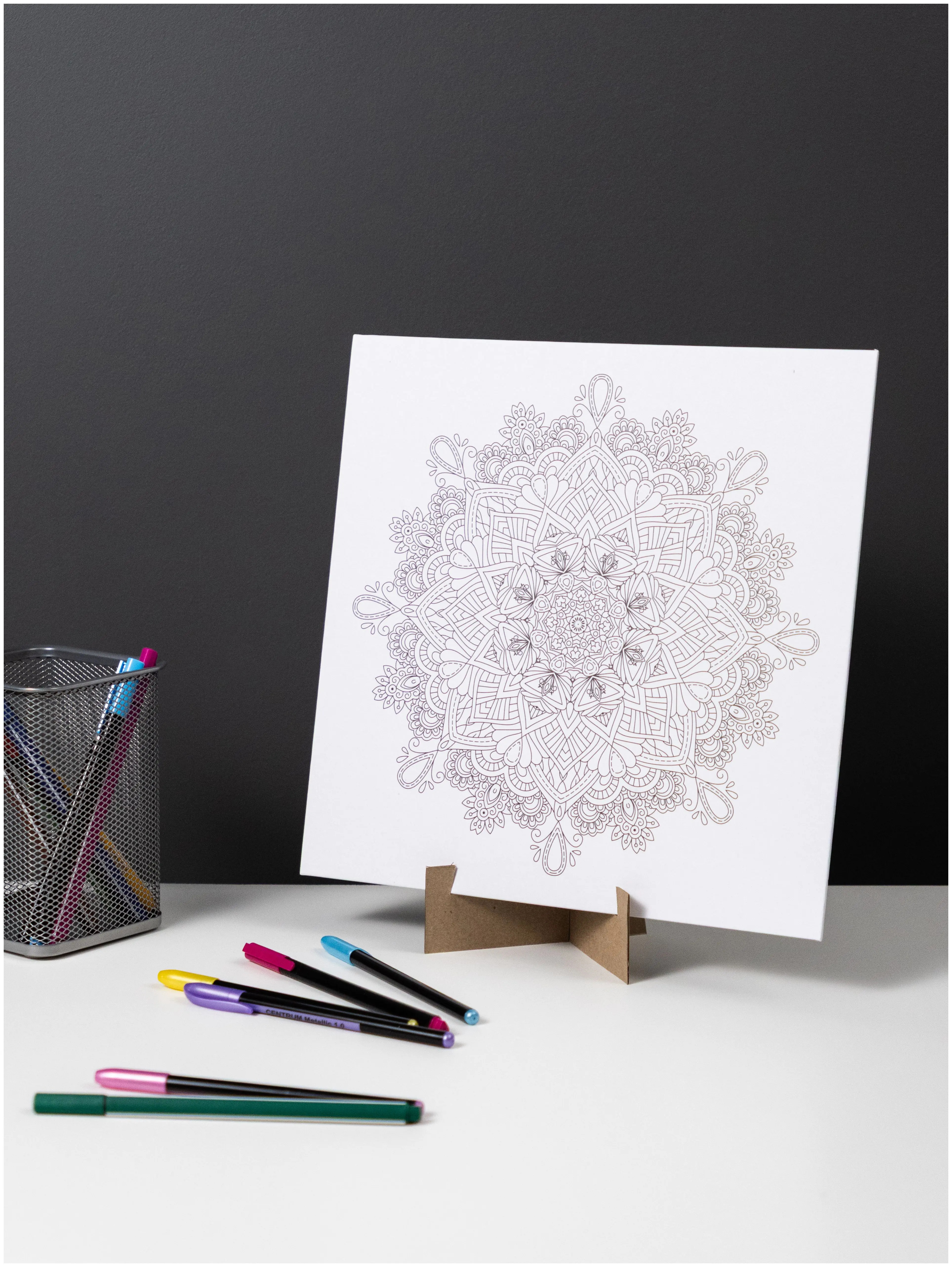 Набор для творчества Раскраска-Мандала "Калейдоскоп" размер 290х290 мм