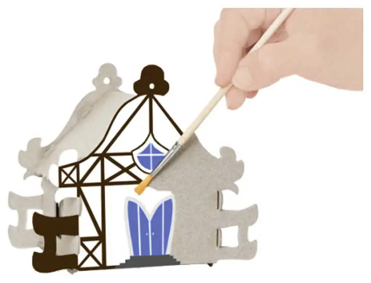 Конструктор-Раскраска-Домик-Шкатулка "Ландыш" в пакете с европодвесом