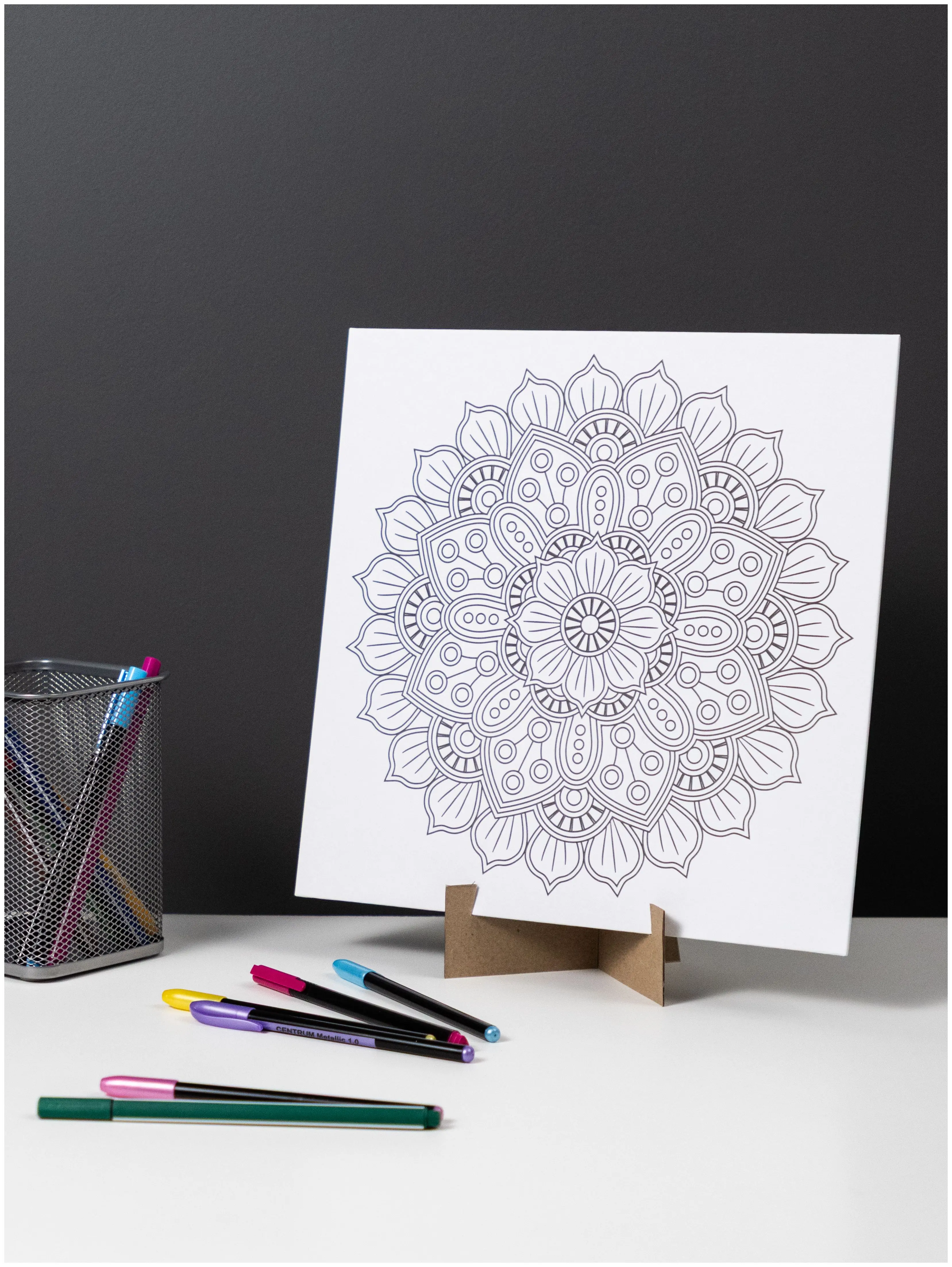 Набор для творчества Раскраска-Мандала "Кружево" размер 290х290 мм
